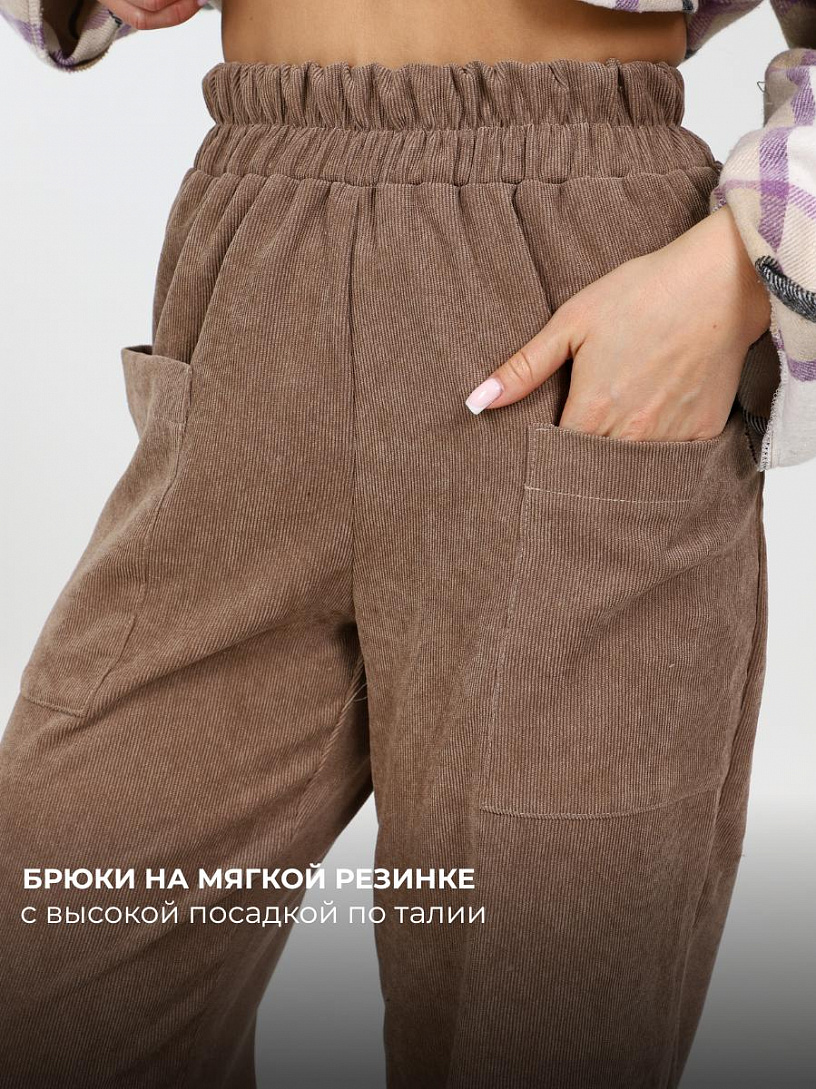Брюки Эдель_О644/темно-бежевый